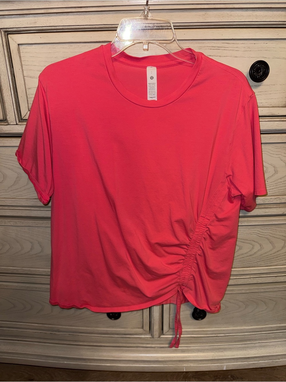 lululemon athletica Short Sleeve Ruched Tee - Coral Pink